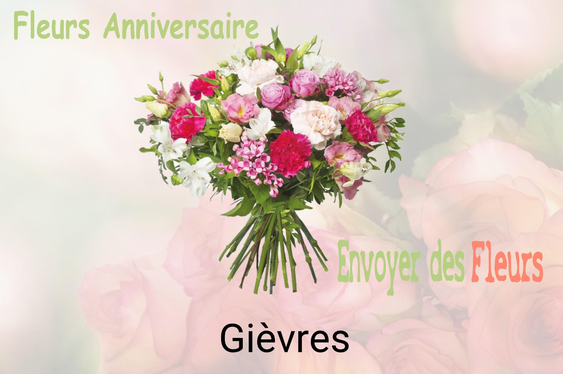 Bouquet de fleurs d’anniversaire livré à Gièvres