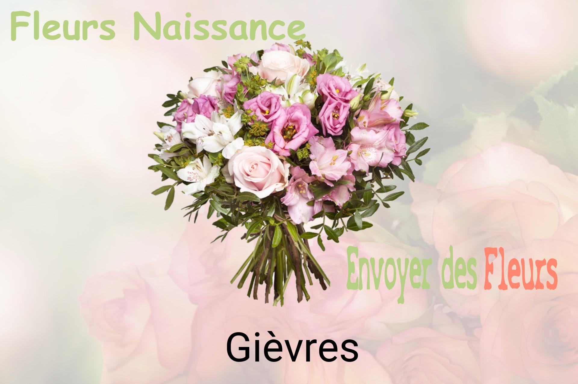 Bouquet de fleurs de naissance livré à Gièvres